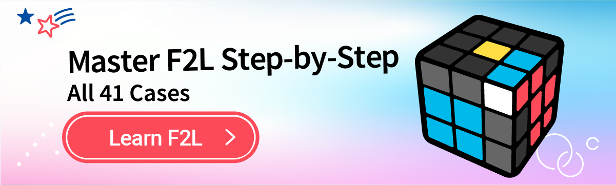 F2L — all 41 CFOP cases