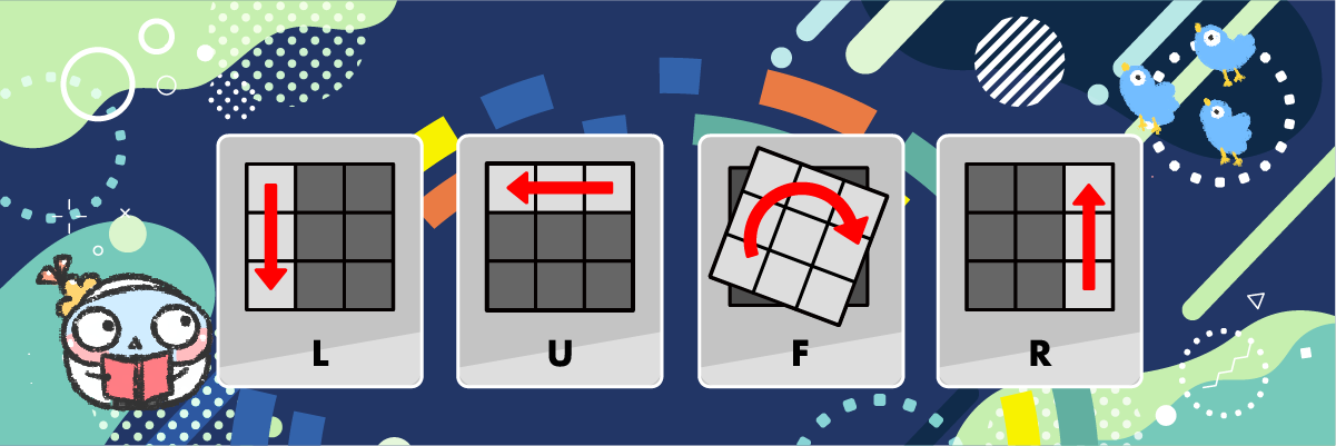 ルービックキューブ 回転記号解説